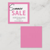 Summer Sale Business Card Begleitkarte (Vorne/Hinten)
