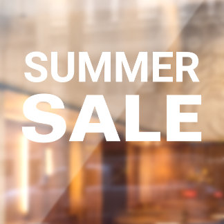 Summer Sale Fensteraufkleber