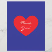 Summer Sale Red White Blue Heart Flyer (Hinten)