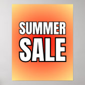 Summer Sale Sign / Sale Poster für den Einzelhande (Vorne)