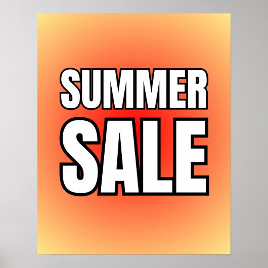 Summer Sale Sign / Sale Poster für den Einzelhande (Vorne)