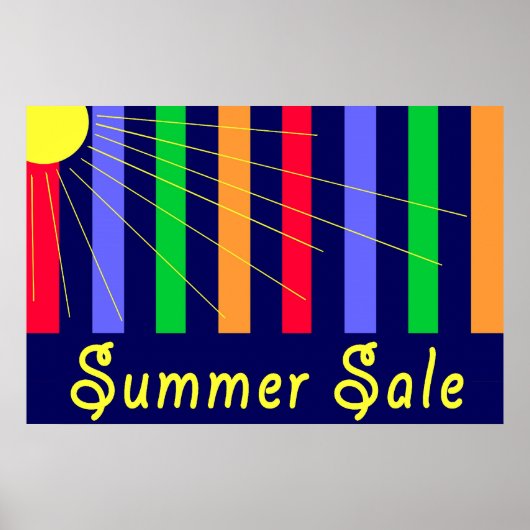 Summer Sale Store Sign Poster (Vorne)