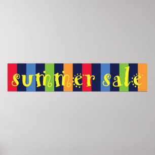Summer Sale Window Sign Poster