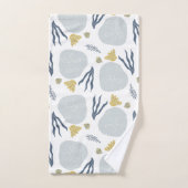 Summer Sand Dollar Seashells Beach Pattern Badhandtuch Set (Handtuch)