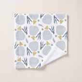 Summer Sand Dollar Seashells Beach Pattern Badhandtuch Set (Waschlappen)