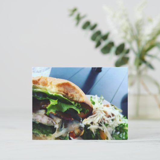 Summer Sandwich Postkarte (Stehend Vorderseite)