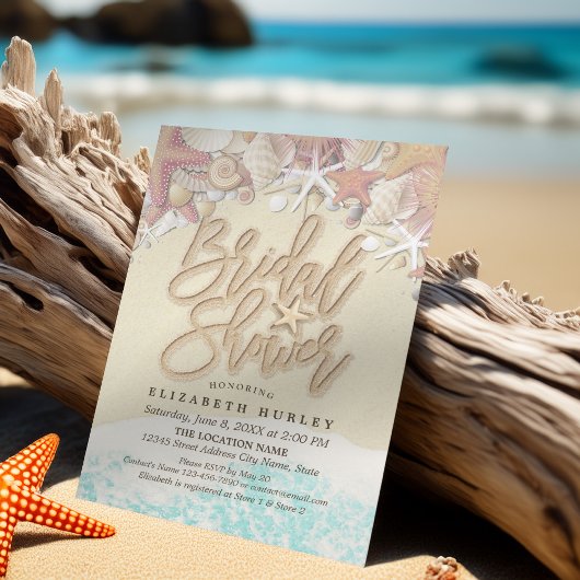 Summer Sandy Beach Hochzeit Brautparty Starfish Einladung
