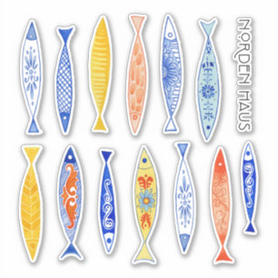 Summer School of Fish Aufkleber