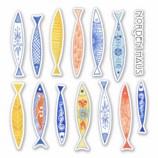 Summer School of Fish Aufkleber (Vorderseite)