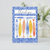 Summer School of Fish Danke Karte (Stehend Vorderseite)