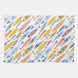 Summer School of Fish Tee Handtuch