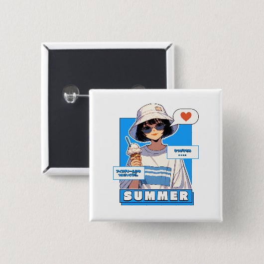 Summer Scoop Bliss Button (Vorne & Hinten)