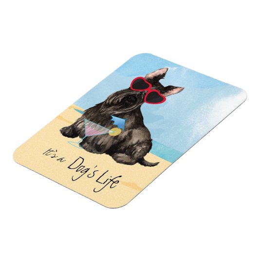 Summer Scottish Terrier Magnet (Linke Seite)