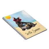 Summer Scottish Terrier Notizblock (Rechte Seite)