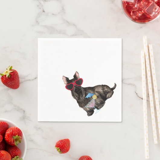 Summer Scottish Terrier Serviette (Beispiel)