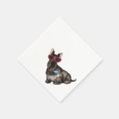 Summer Scottish Terrier Serviette (Ecke)