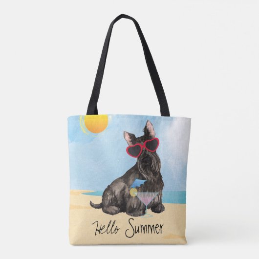 Summer Scottish Terrier Tasche (Rückseite)