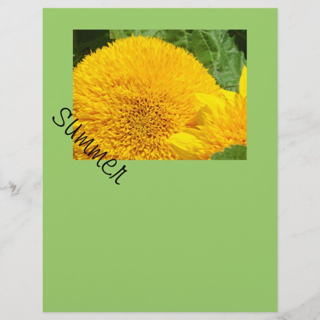 Summer Scrapbook Paper Sunflower Scrapbooking (Vorderseite)