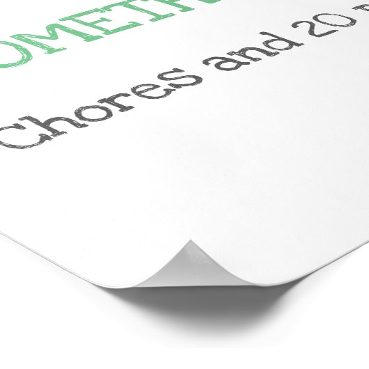 Summer Screen Time Regeln einfaches Poster (Ecke)