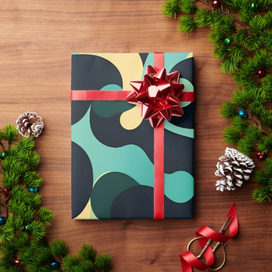 Summer Sea Breeze Mosaik Muster Geschenkpapier (Feiertagsgeschenk)