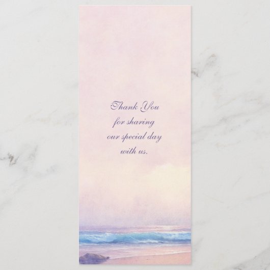 Summer Sea Menü Menükarte (Rückseite)