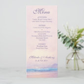 Summer Sea Menü Menükarte (Stehend Vorderseite)