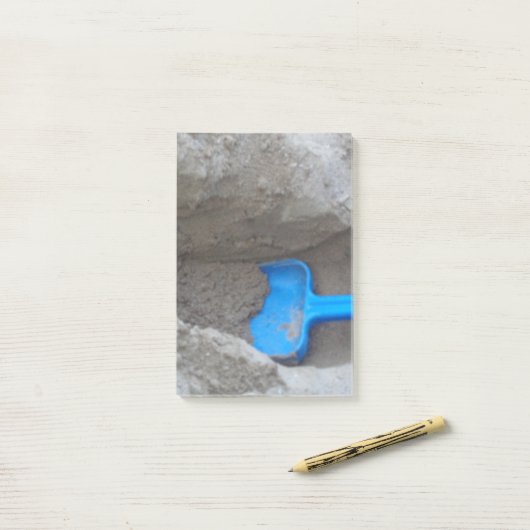 Summer Sea Sand Beach, Shovel Scoop Post-it® Notes Post-it Klebezettel (Auf Schreibtisch)