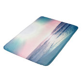 Summer Sea Sunset Tropical Beach Foto Badematte (Schrägansicht)