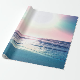 Summer Sea Sunset Tropical Beach Foto Geschenkpapier