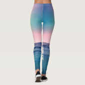 Summer Sea Sunset Tropical Beach Foto Leggings (Rückseite)