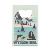 Summer Sea Vacation Geldbeutel Flaschenöffner (Vorderseite)