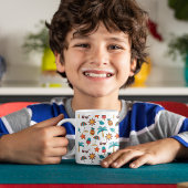 Summer Seamless Muster Hintergrund Kaffeetasse