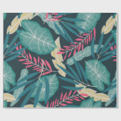 Summer seamless pattern with colorful tropical lea geschenkpapier (Flach)