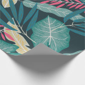 Summer seamless pattern with colorful tropical lea geschenkpapier (Ecke)