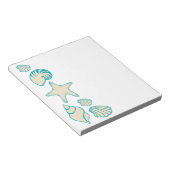 Summer Seashell Beach Notepad Geschenk Notizblock (angewinkelt)