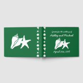 Summer Seashells im Green Gast Book Gästebuch (Voll)