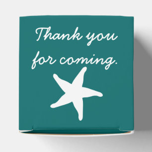 Summer Seashells in Aquamarin Gevor Box Geschenkschachtel