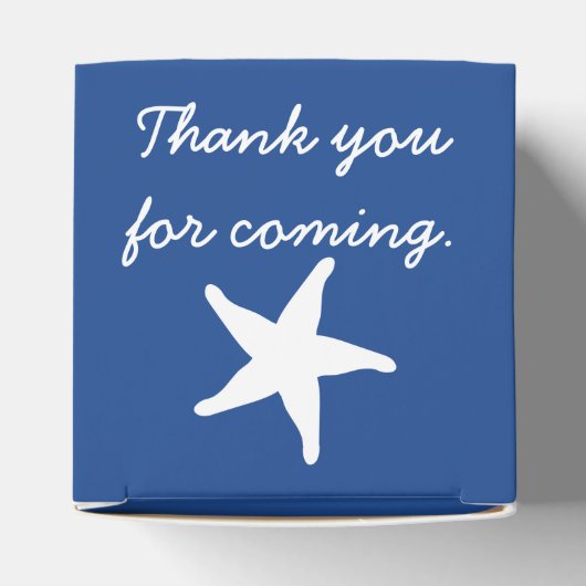 Summer Seashells in Blue Gevor Box Geschenkschachtel (Oben)