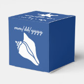 Summer Seashells in Blue Gevor Box Geschenkschachtel (Rückseite)