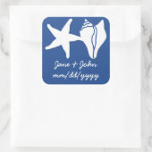 Summer Seashells in Blue Sticker (Tasche)