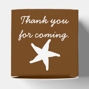 Summer Seashells in Chocolate Gevor Box Geschenkschachtel
