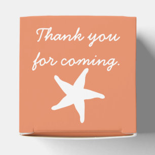 Summer Seashells in Coral Gevor Box Geschenkschachtel