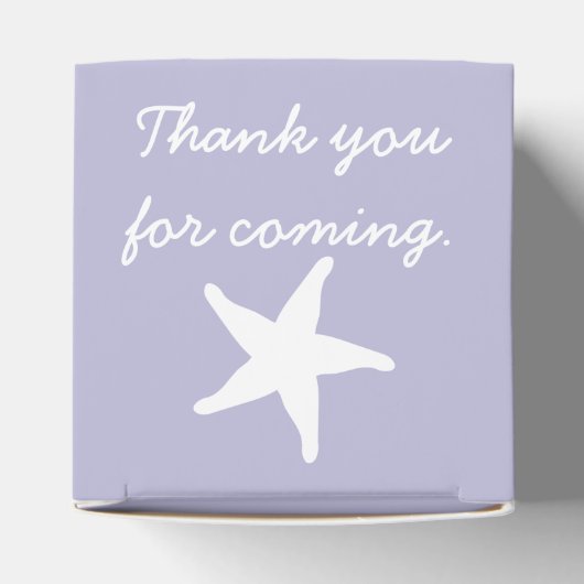 Summer Seashells in Lavender Gevor Box Geschenkschachtel (Oben)