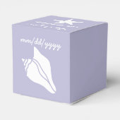 Summer Seashells in Lavender Gevor Box Geschenkschachtel (Rückseite)