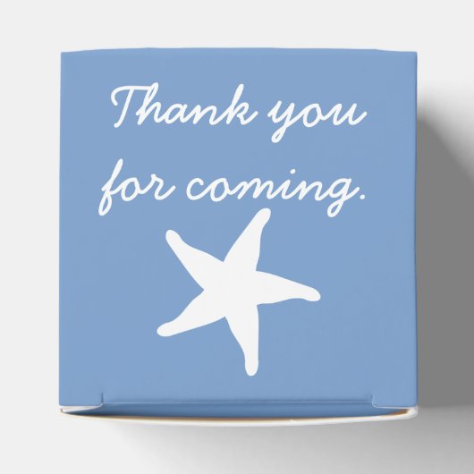 Summer Seashells in Periwinkle Gefälligkeitsbox Geschenkschachtel (Oben)