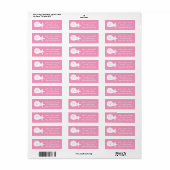 Summer Seashells in Petal Pink Address Label (Vorne)