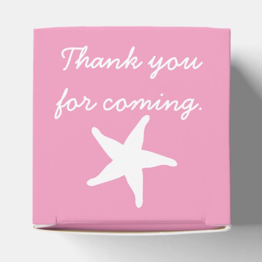 Summer Seashells in Pink Pvor Box Geschenkschachtel (Oben)
