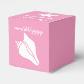 Summer Seashells in Pink Pvor Box Geschenkschachtel (Rückseite)