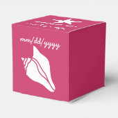 Summer Seashells in Raspberry Gevor Box Geschenkschachtel (Rückseite)