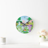 Summer Sensation Sprinkler Runde Wanduhr (Zuhause)